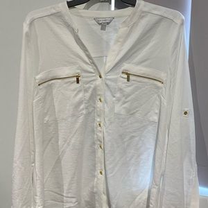 Jane Lamerton white long sleeve shirt